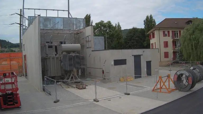 Substation under construction