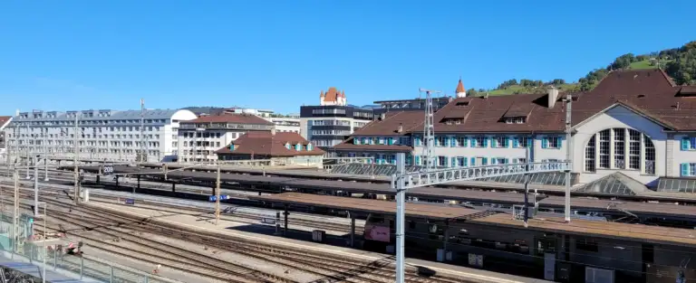 Fahrleitung Bahnhof Thun