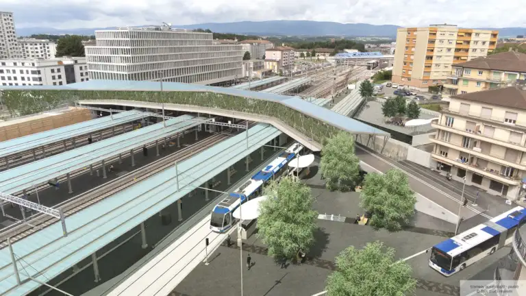 Visualisation of the Renens train station
