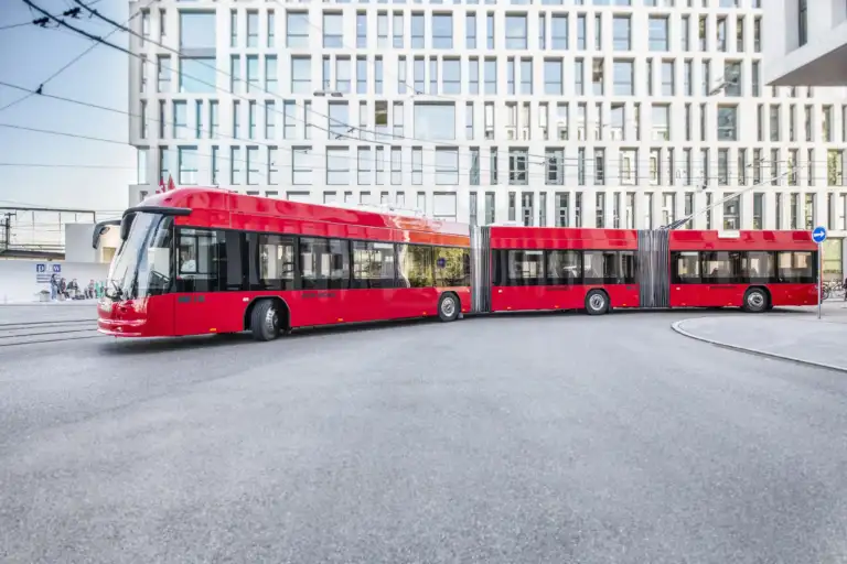 Bernmobil trolly bus by Hess in Bern, Bümpliz