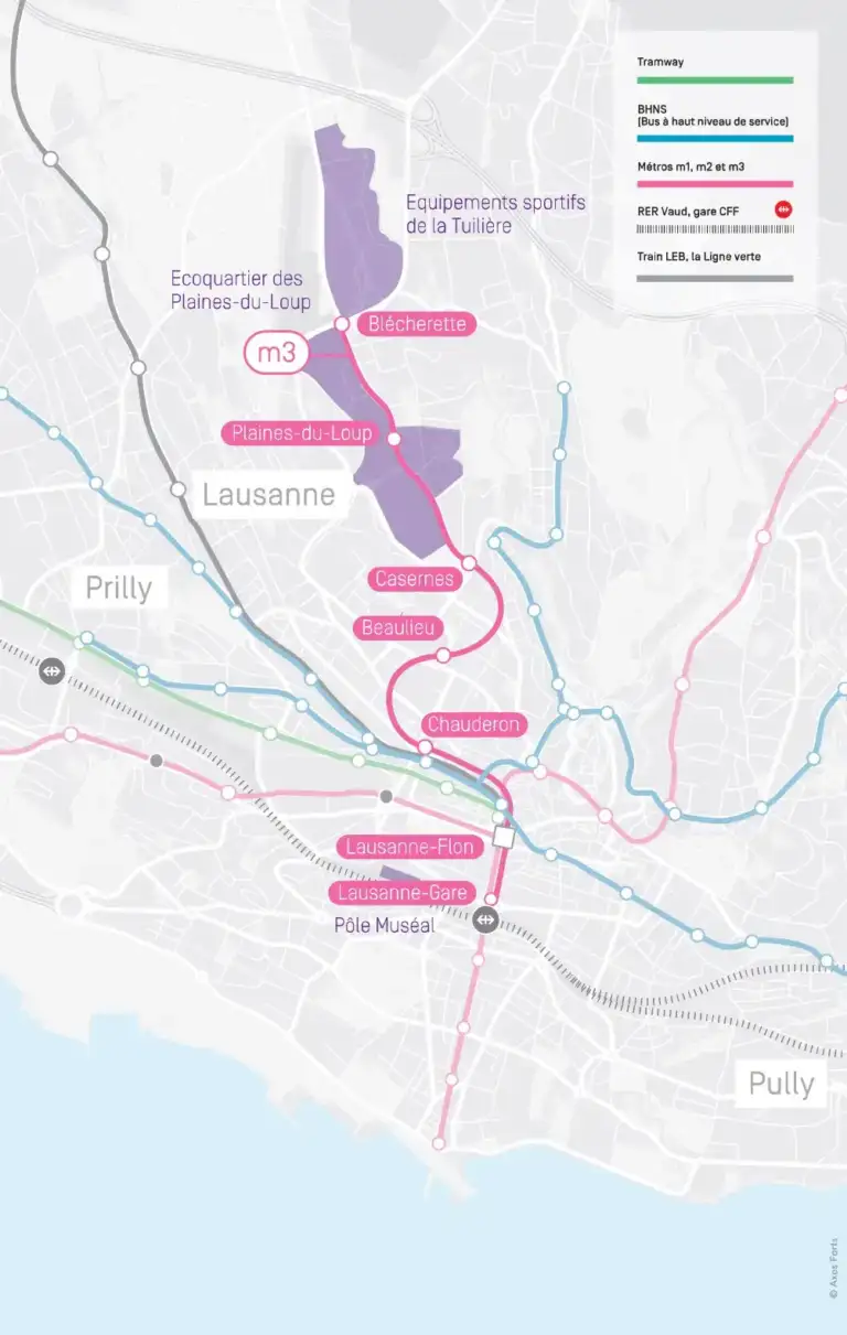 Metro Lausanne m3