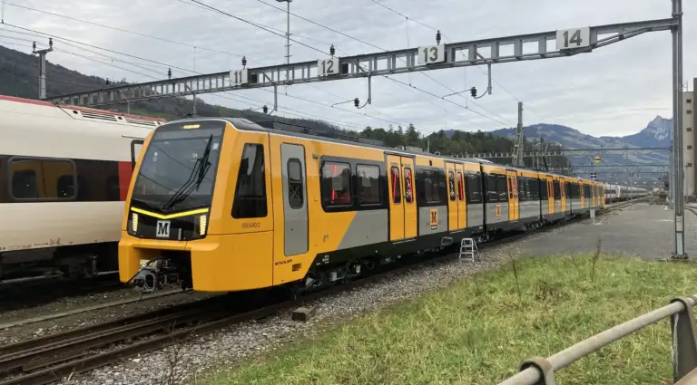 Enotrac Foto vom Stadler STAR Zug anlässlich der Prüfung in Arth Goldau