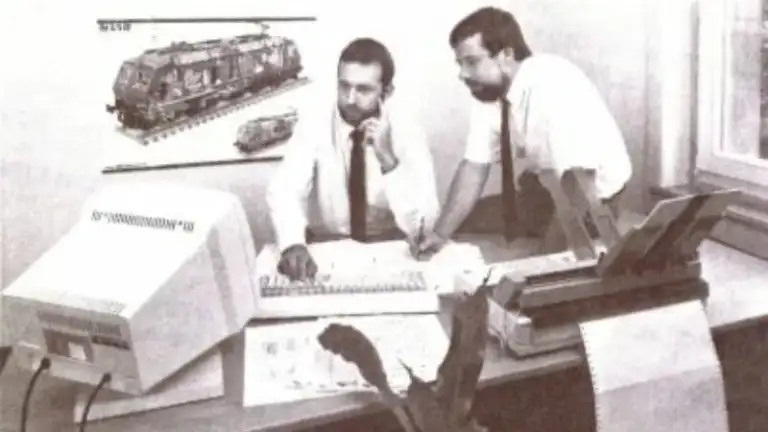 Die Gründer von Enotrac, Heinz Voegeli und Dieter Würgler, in der Anfangszeit der Firma.