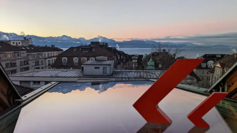Der Ausblick von unserem Büro in Lausanne