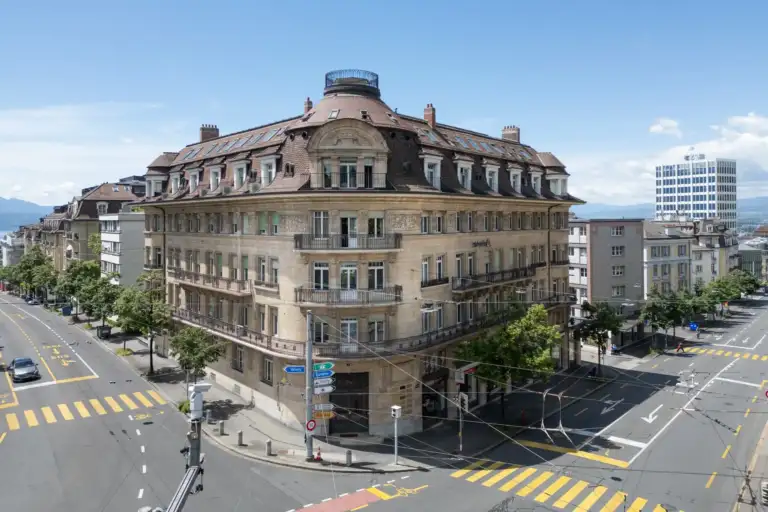 Aussenansicht des Enotrac Büros in Lausanne