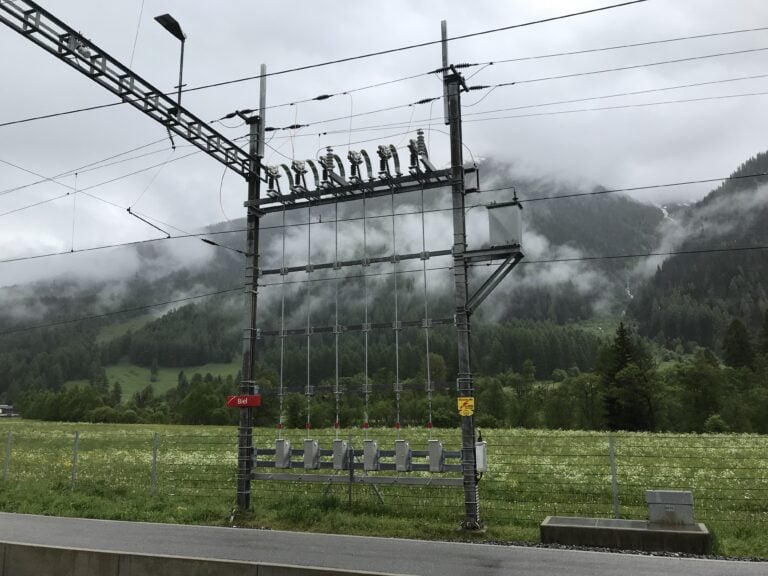 Caternary in Andermatt, Switzerland