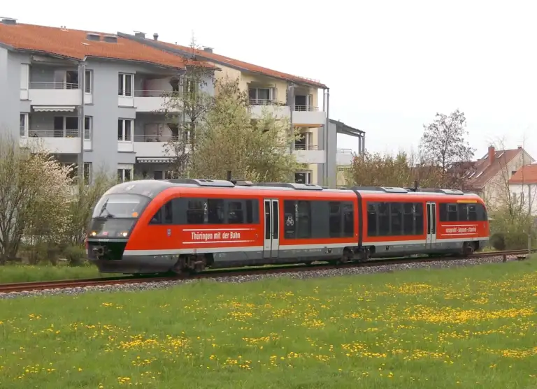 DB diesel multiple unit in Thuringia