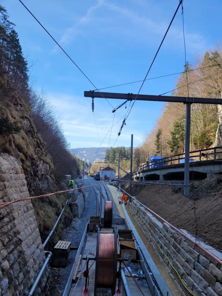 catenary near Weissensteintunnel