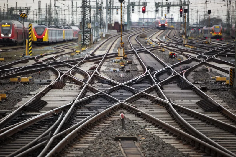 Trains, switches and railyard